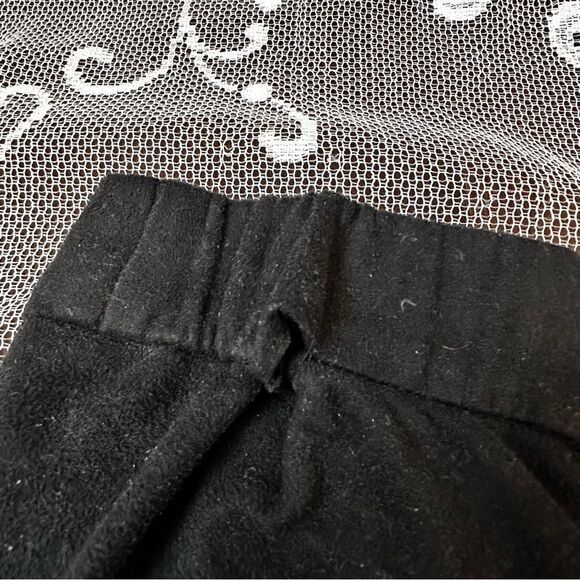Aritzia Babaton Cohen Faux Suede Pull Up Cropped Trouser Pants in Black Size 6 - Picture 13 of 14